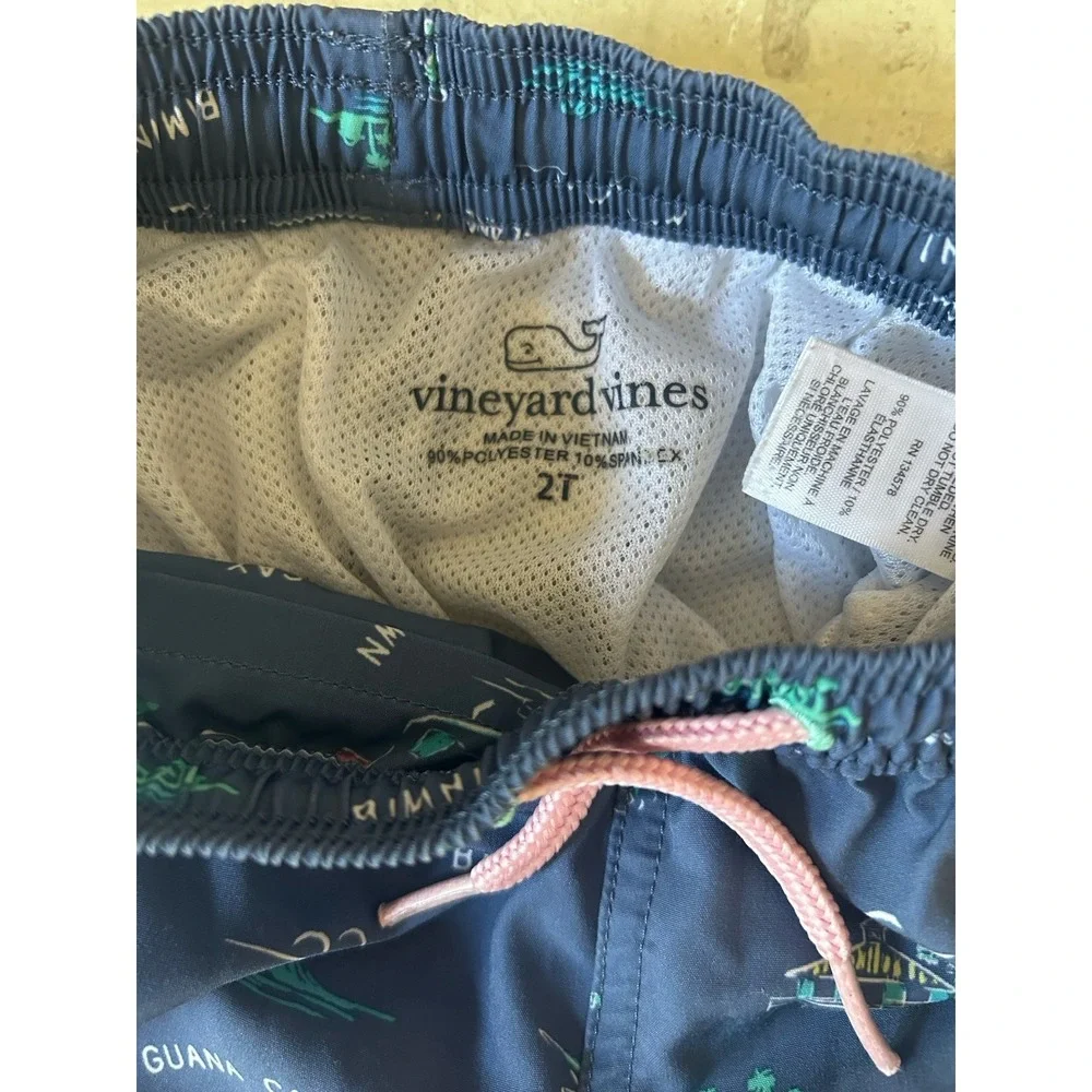 Toddler Boy's Size 2T Vineyard Vines Swimsuit Swim Trunk Drawstring